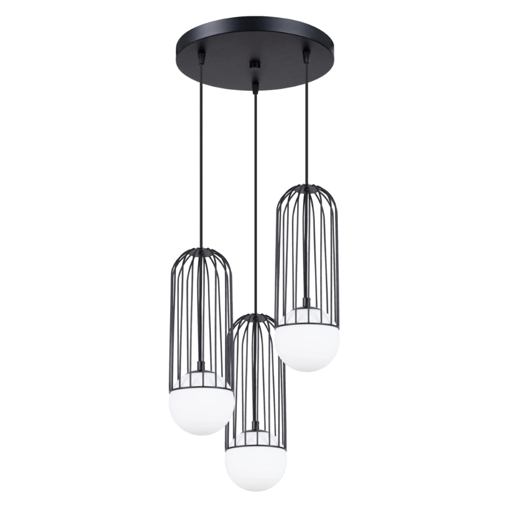 Lampada a sospensione BRINA 3P nero