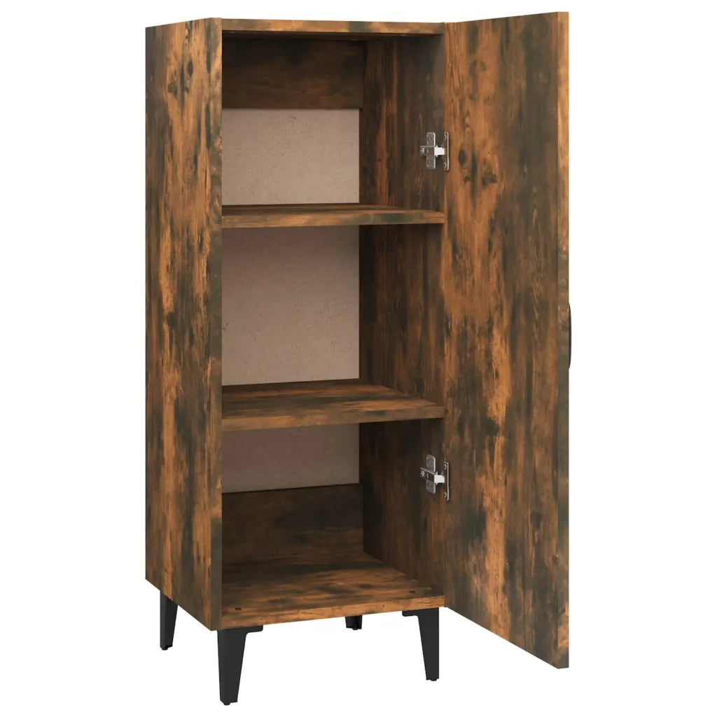 Credenza Rovere Fumo 34,5x34x90 cm in Legno Multistrato 817405