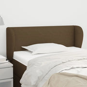 Testiera ad Orecchio Marrone Scuro 93x23x78/88 cm in Tessuto 3116849