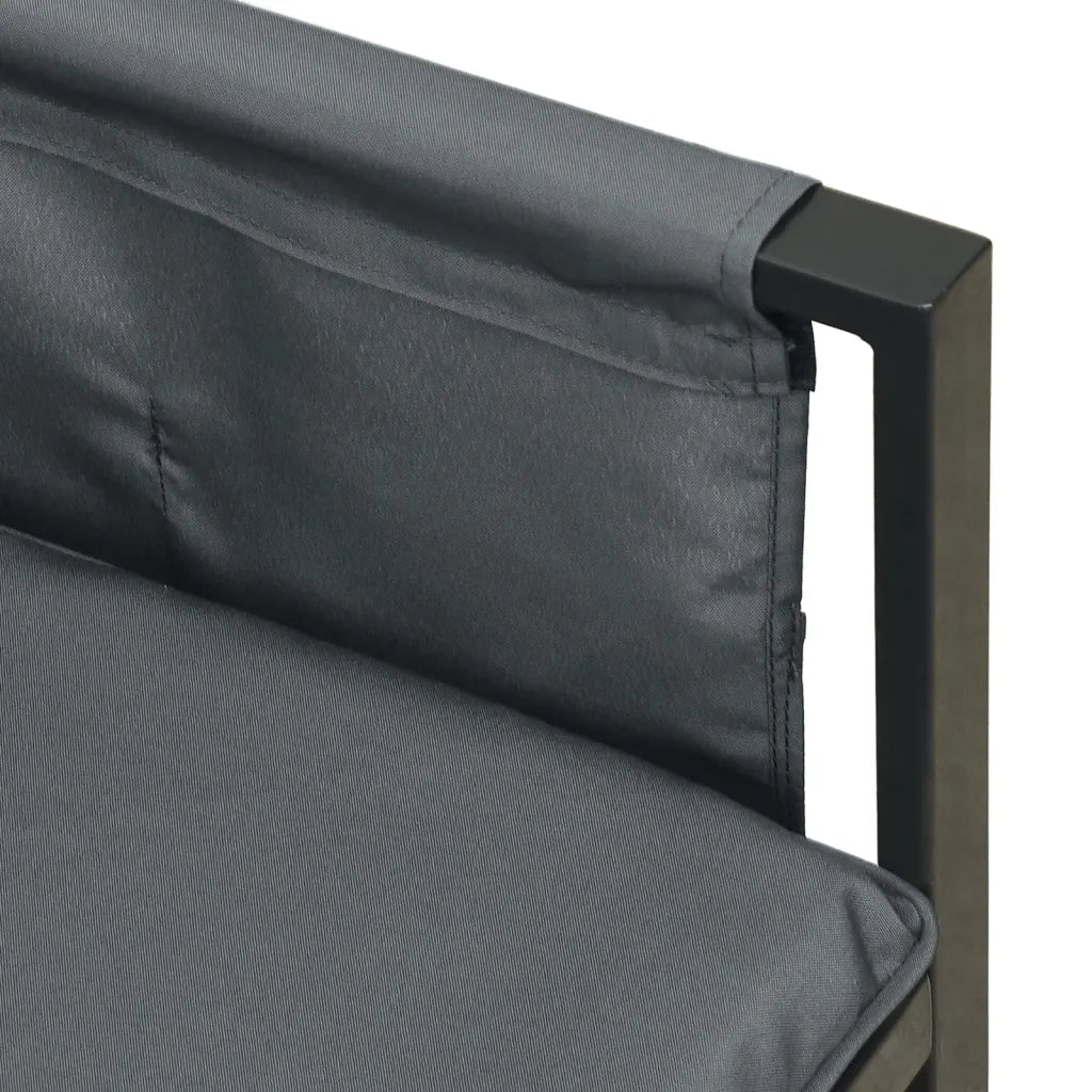 Set Salotto da Giardino 2 pz in Acciaio Antracite 362810