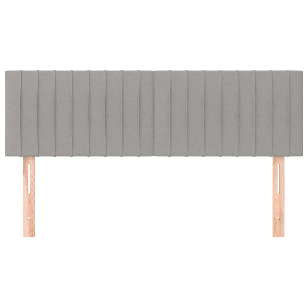 Testiera | Testata Grigio Chiaro 144x5x78/88 cm in Tessuto