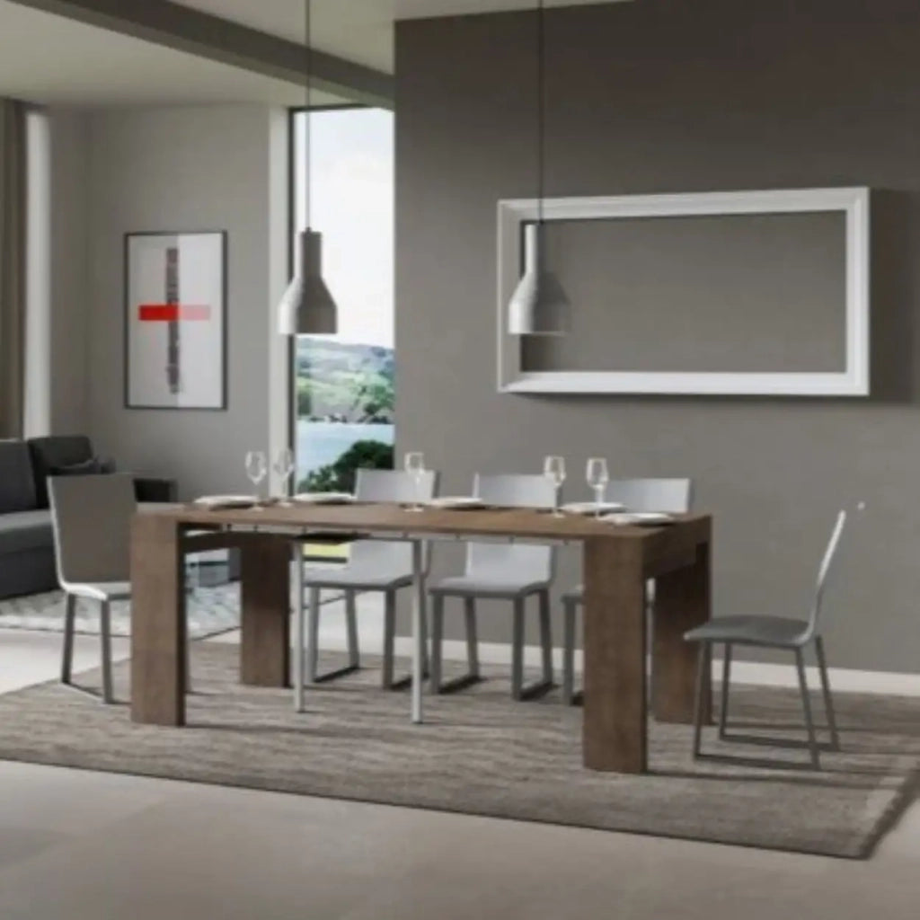 Consolle allungabile 90x40/300 cm Roxell noce