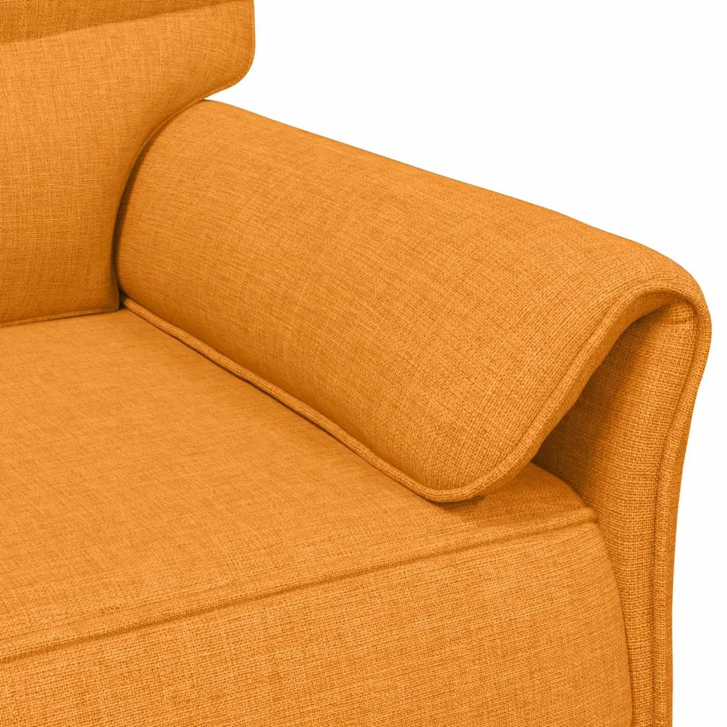 Set di divani 2 pz Giallo Scuro Tessuto 3424880