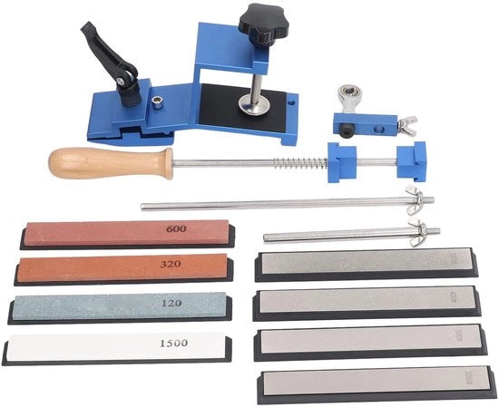 Set di taglieri con 4 pietre abrasive e 4 pietre abrasive a forma di diamante