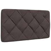 vidaXL Letto con Materasso Marrone Scuro 90x190 cm in Tessuto