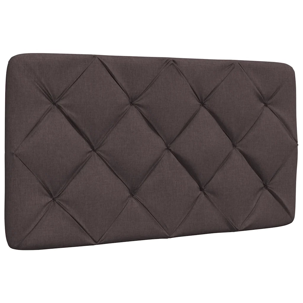 vidaXL Letto con Materasso Marrone Scuro 90x190 cm in Tessuto