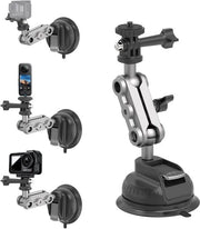 Supporto auto per fotocamere d'azione - Otrezzatura di supporto auto per fotocamere d'azione GoPro, DJI Osmo Action, Insta360 - Otrezzatura di contenimento per fotocamere auto con supporto magnetico