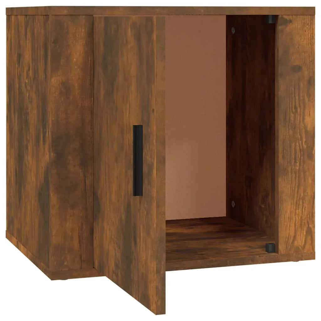 Comodini 2pz Rovere Fumo 50x39x47 cm 816699