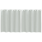Tende in Voile con Occhielli 2 pz Grigio Chiaro 140x140 cm