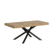 Tavolo allungabile 90x120/224 cm Famas Premium telaio Antracite - Quercia Natura
