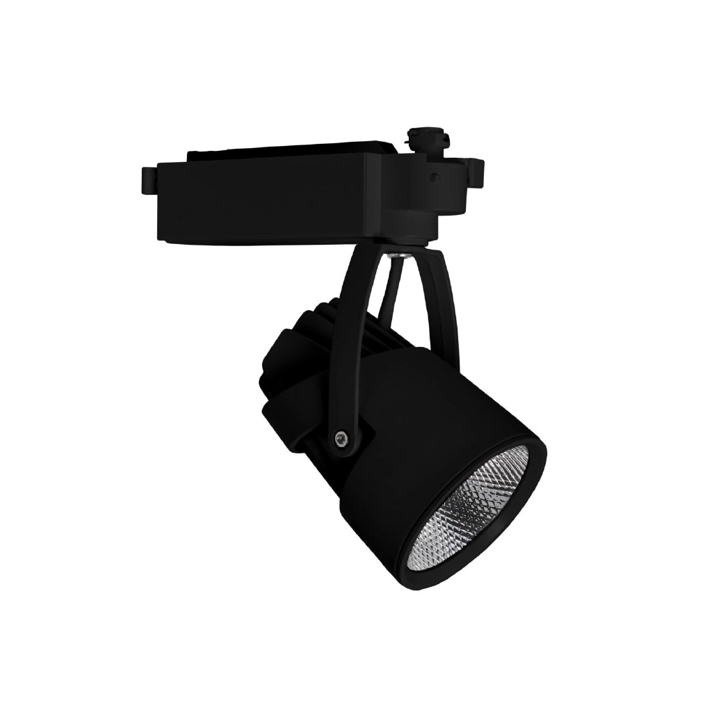 Faretto led a binario 30w bifase nero 4000k