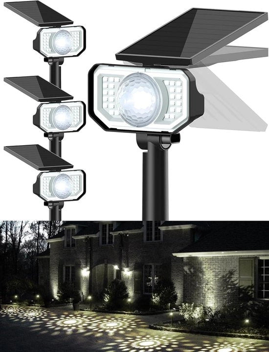 Illuminazione esterna con energia solare e sensore di movimento - Set da 3