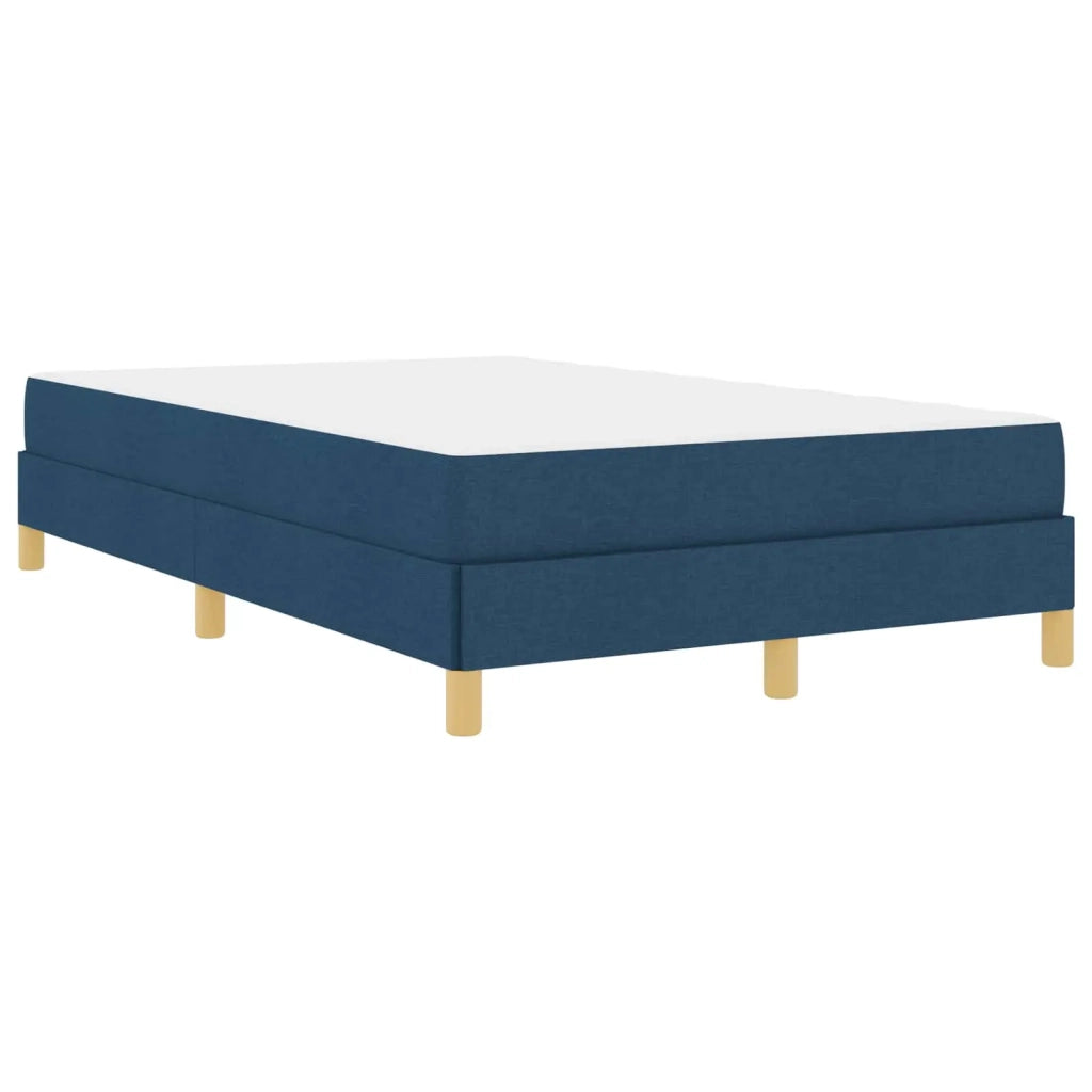 Letto a molle con materasso Blu 120 x 200 cm Tessuto