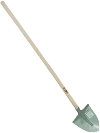 Badile manicato super leggero in acciaio temperato con manico in pioppo altezza 165 cm utensile per edilizia
