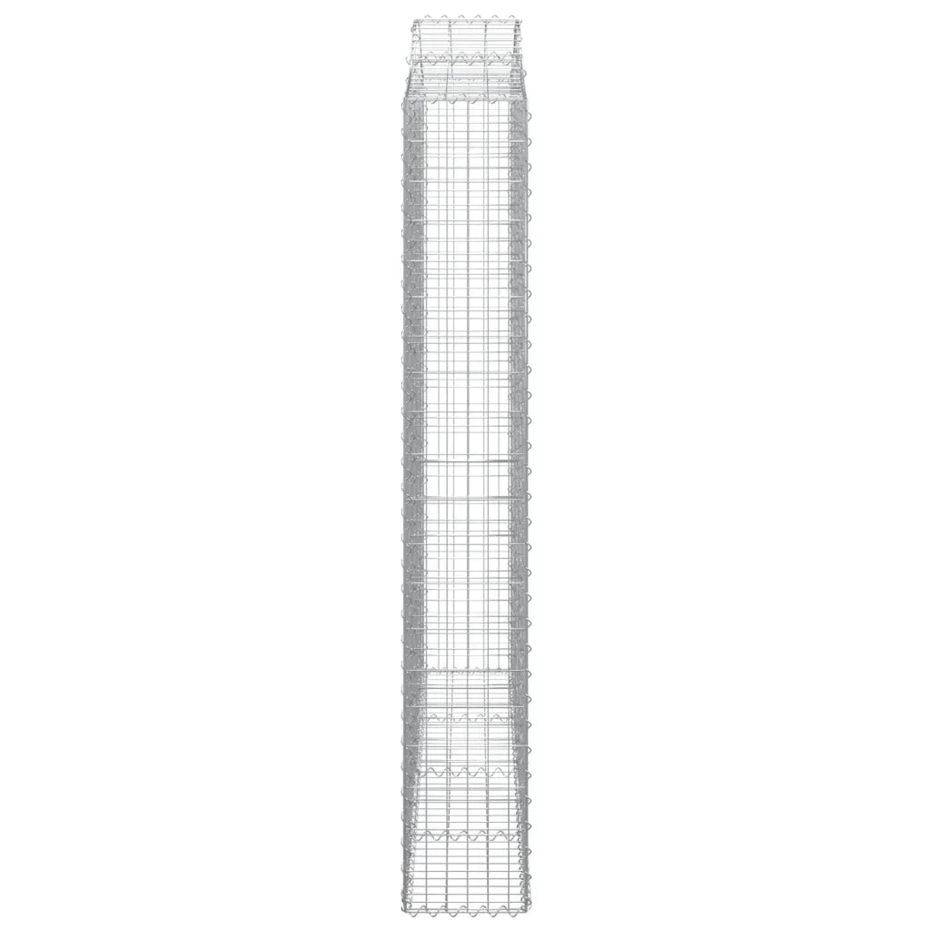 Cesti Gabbioni ad Arco 2 pz 200x30x200/220 cm Ferro Zincato 3145535