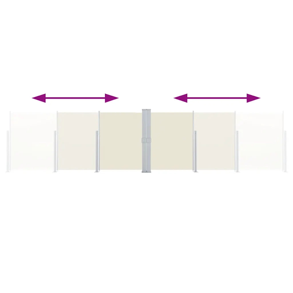 Tenda da Sole Laterale Retrattile Crema 140x600 cm 48455