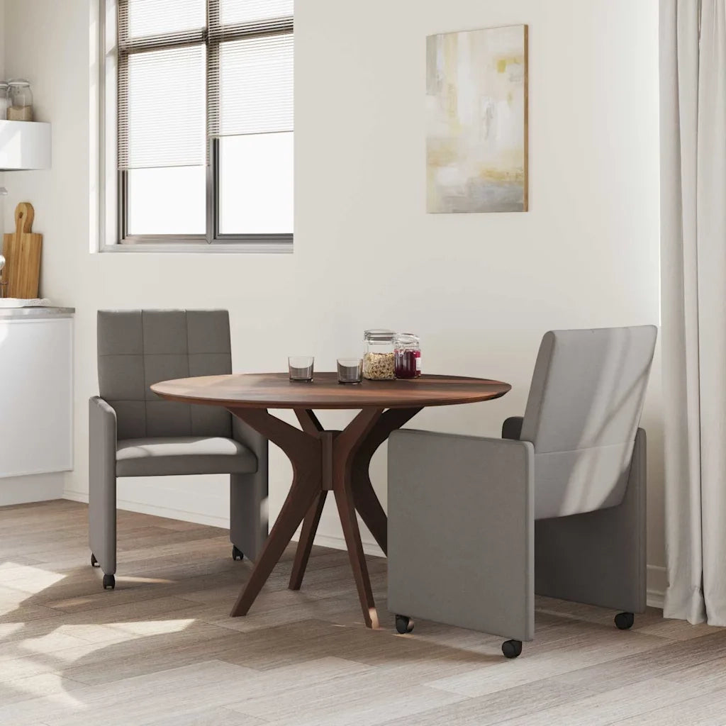 Sedie da Pranzo con Ruote 2 pcs Talpa 58 x 65 x 94 cm Tessuto 42017835