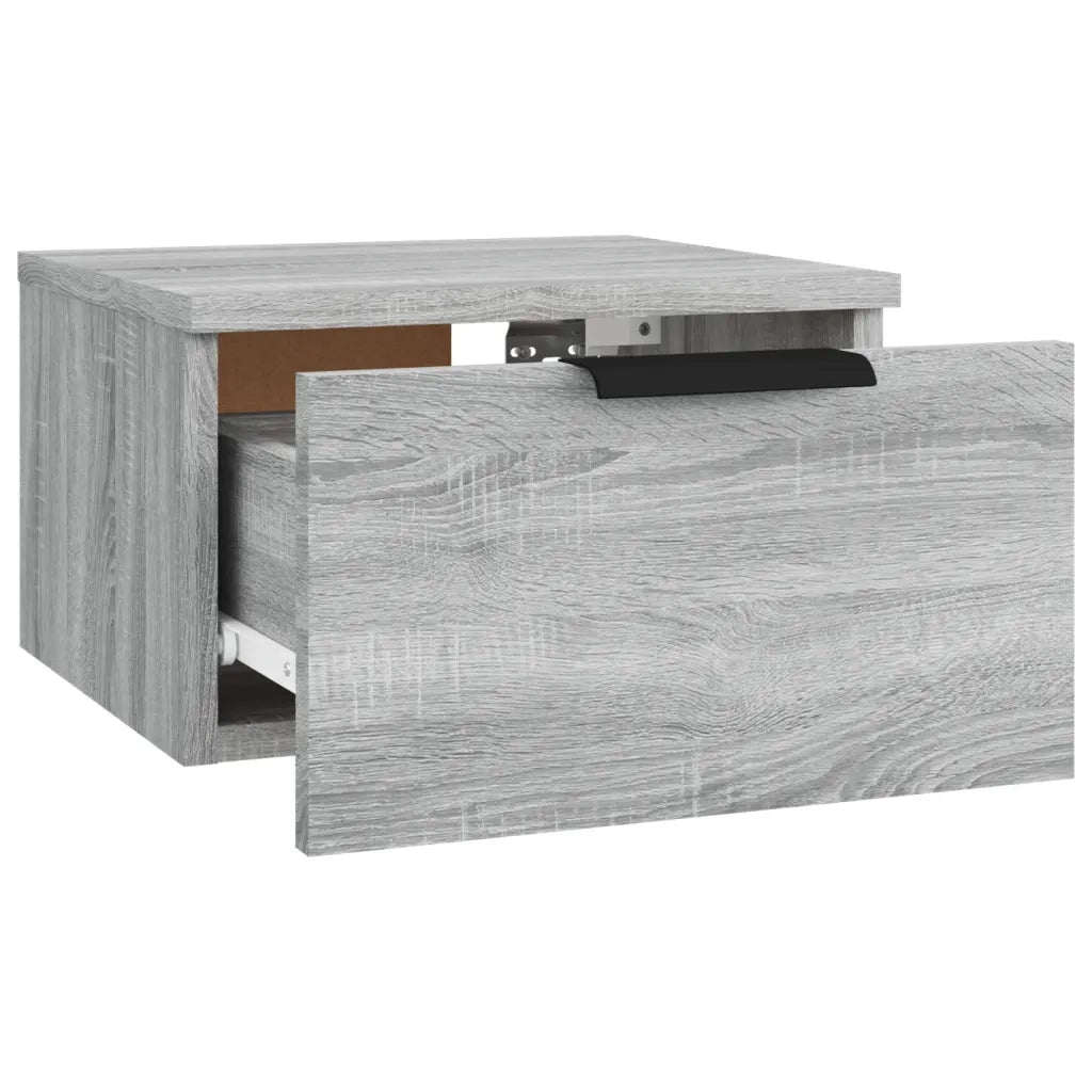 Comodini a Muro 2 pz Grigio Sonoma 34x30x20 cm cod mxl 51133