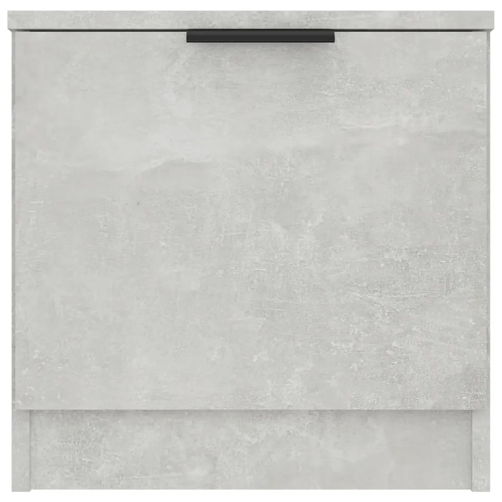 Comodini 2 pz-Set di 2 Tavolino da notte Grigio Cemento 40x39x40 cm