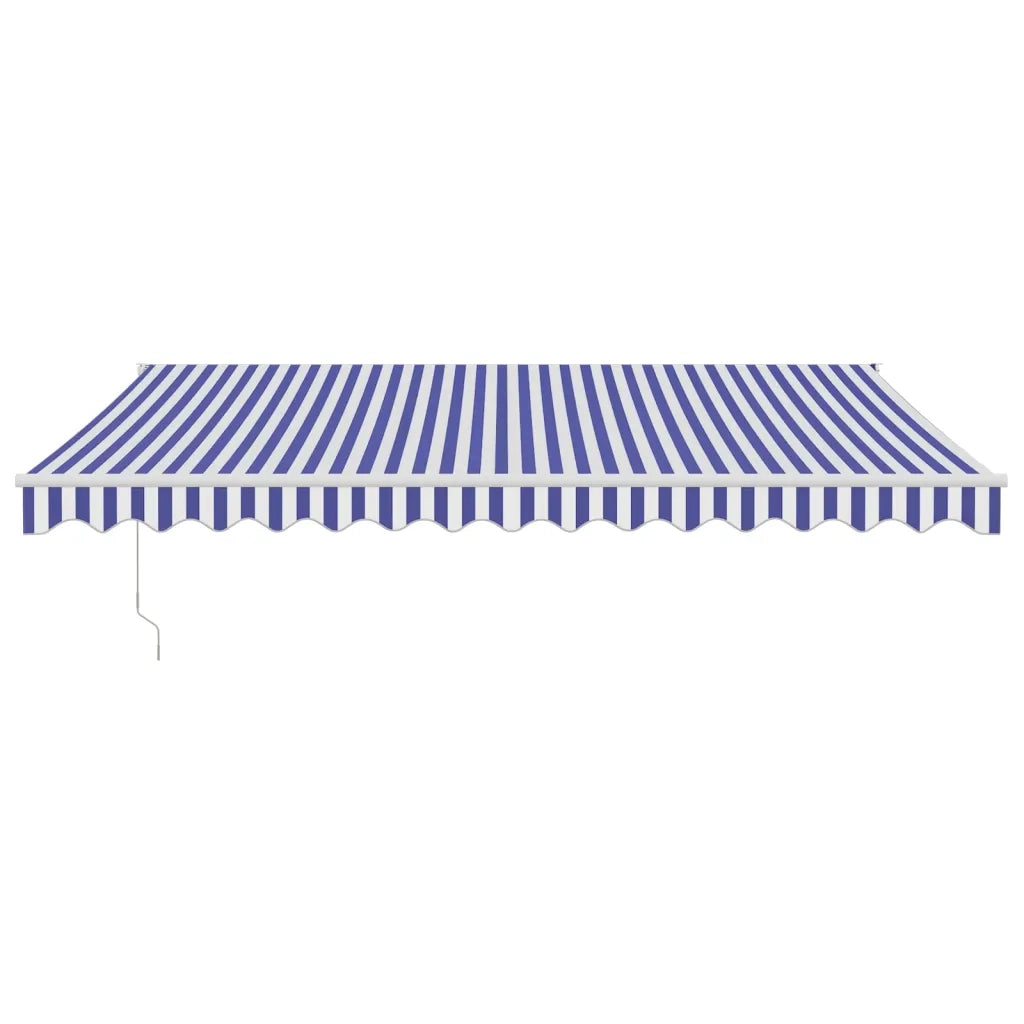Tenda Sole Automatica Retrattile Blu e Bianca 4x3 m 3154473