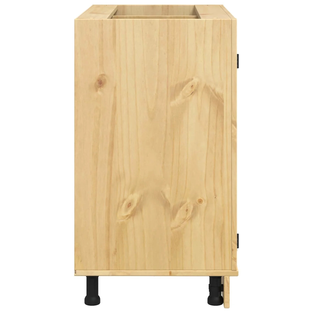 Armadietto SKI Marrone Miele 80 x 46 x 81 cm Pino massello