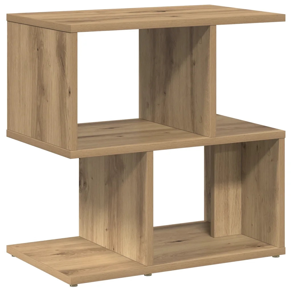 Comodini 2pz-Set di 2 Tavolino da notte Rovere Artigianale 50x30x51,5 cm Legno Multistrato