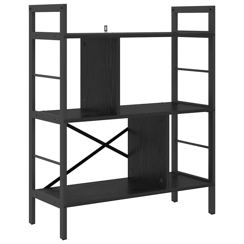 Libreria Rovere Nero 75 x 30 x 91 cm Legno multistrato
