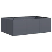 Fioriera | Cassetta per fiori | Vaso Antracite 120x80x40 cm in Acciaio