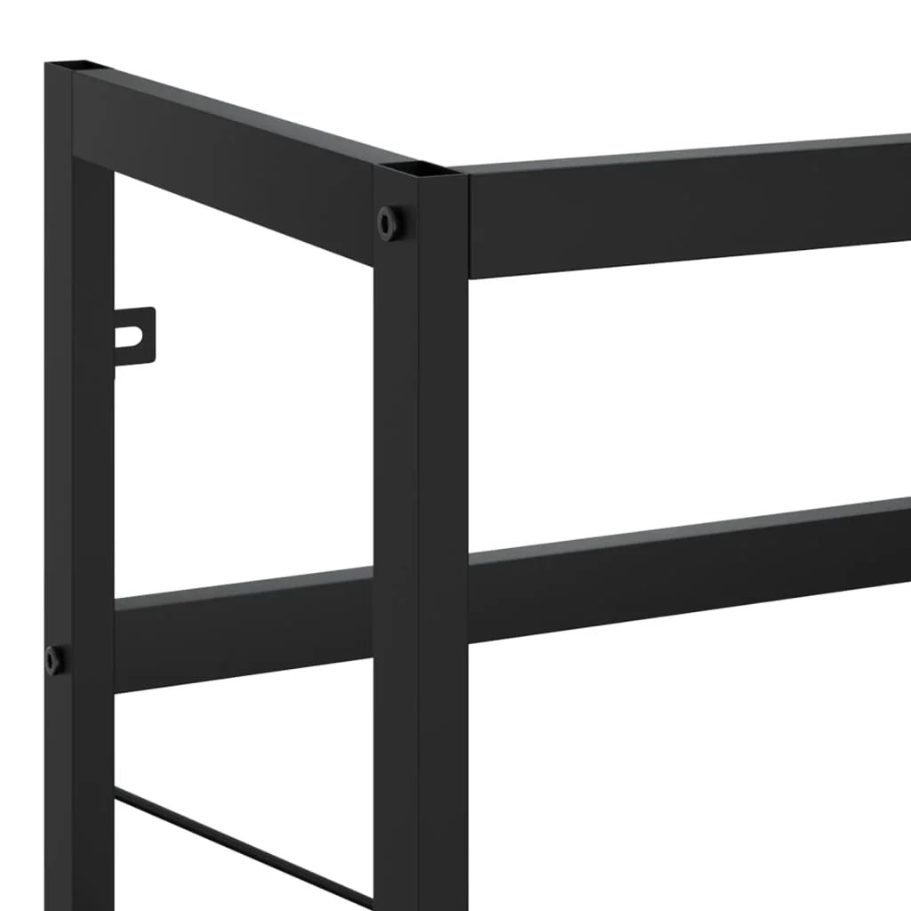 Telaio per lavabo da bagno 79 x 38 x 83 cm ferro nero 02_0006766