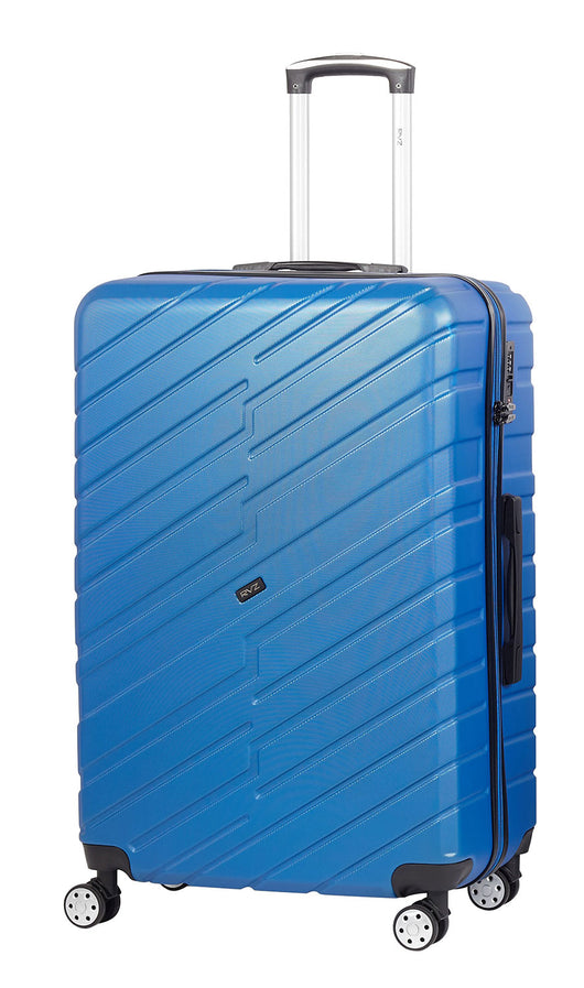 Trolley Valigia Grande Rigido 4 Ruote TSA in ABS Ravizzoni Cuba Blu