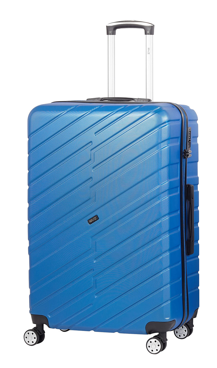 Trolley Valigia Grande Rigido 4 Ruote TSA in ABS Ravizzoni Cuba Blu