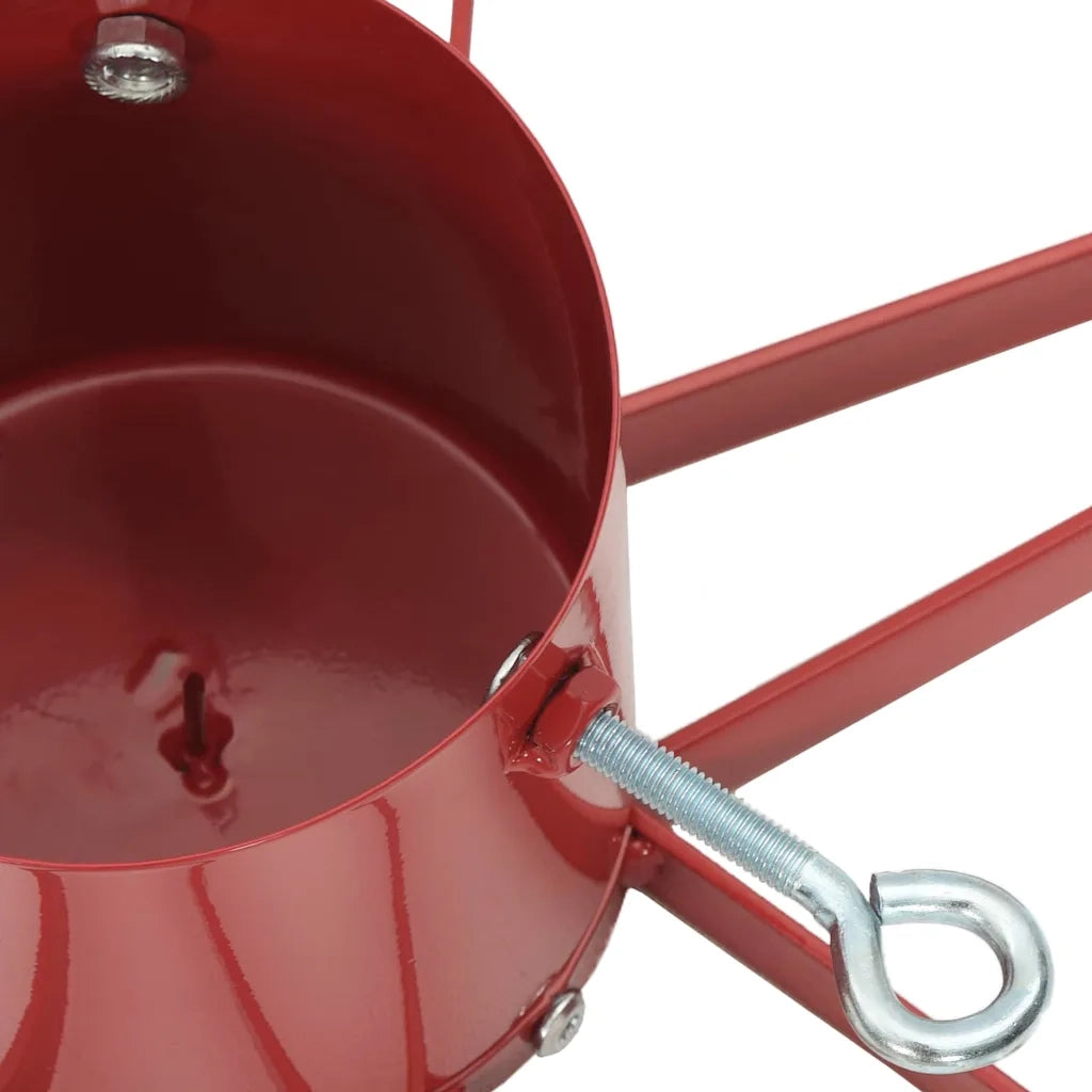 Supporto per Albero di Natale Rosso 50 x 50 x 15,5 cm Acciaio 42019199