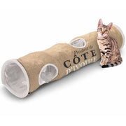 D&D Tunnel per Gatti Cote d'Ivoire 25x120 cm Marrone Bianco 434/436448 418990
