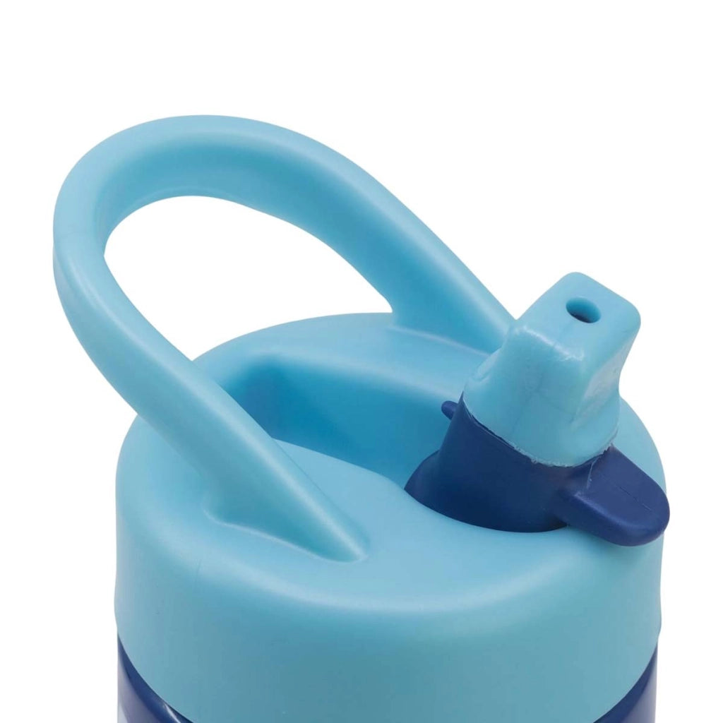 Borracca 410 ml Stitch per Bambini con Manico e Cannuccia Integrata Blu Disney