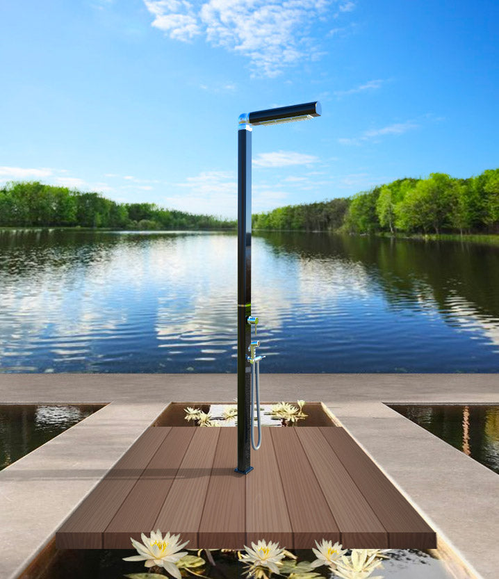 Doccia da Giardino Miscelatore e Doccetta Mobile Arkema Quick Ottanio Lucido Metallizzato