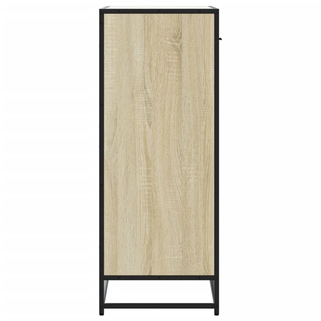 Scarpiera Sonoma in rovere 75 x 38 x 97,5 cm con 4 scomparti design moderno in legno composito 02_0055629