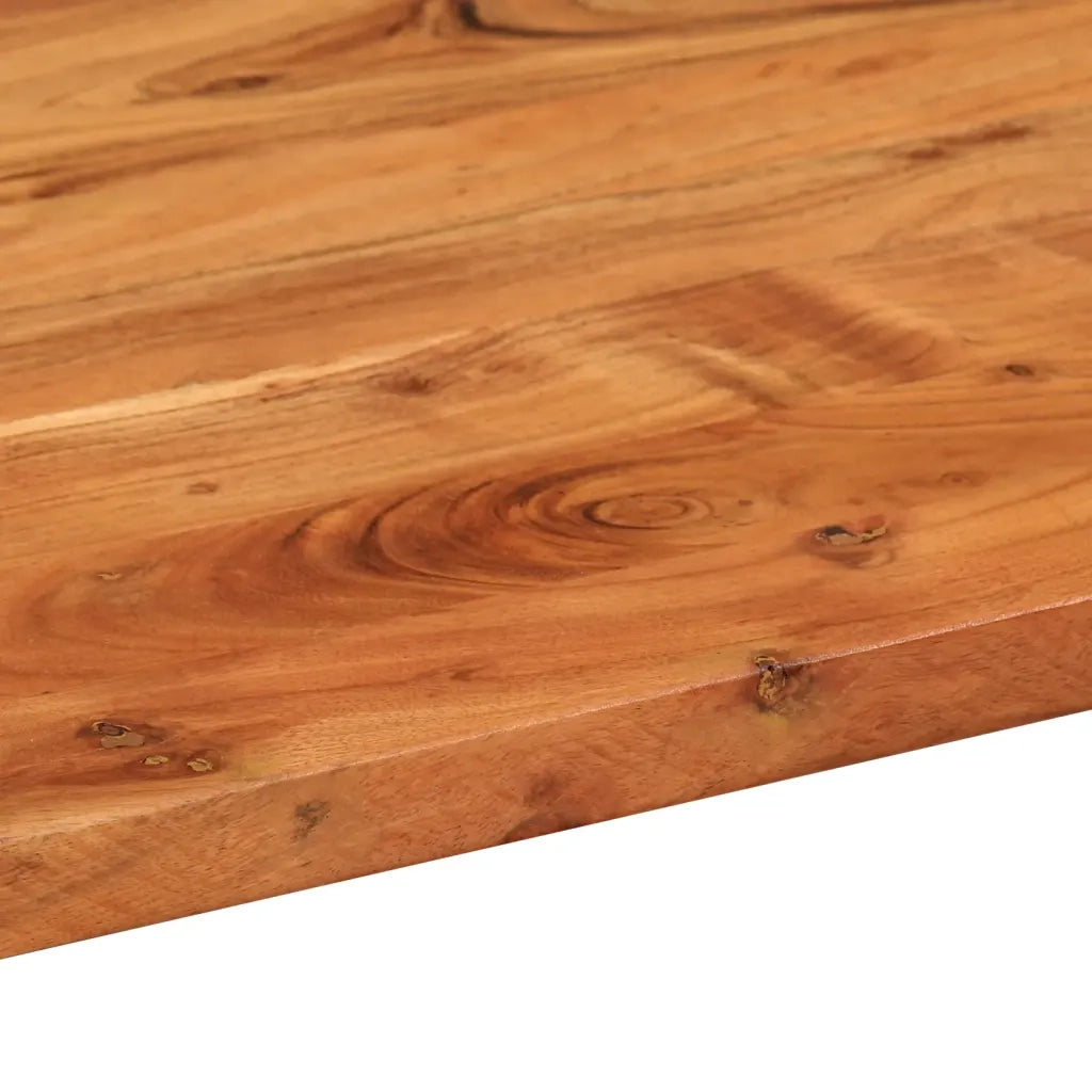 Piano Tavolo 100x50x2,5 cm Ovale in Legno Massello di Acacia 370086
