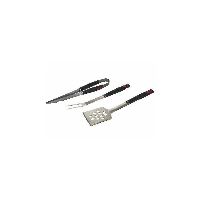 MAURY'S SET BARBECUE TONDO 4 POSIZIONI 36X55H CM + VENTAGLIO DA 32 CM + GRILL SET 3 UTENSILI 43 CM