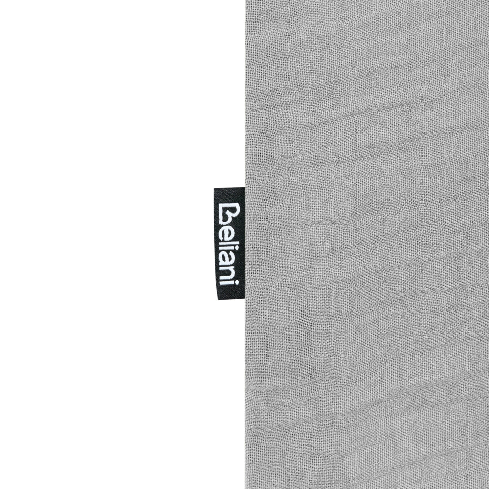 Set copripiumino e federa in mussola di cotone grigio chiaro 200 x 200 cm per camera da letto moderna
