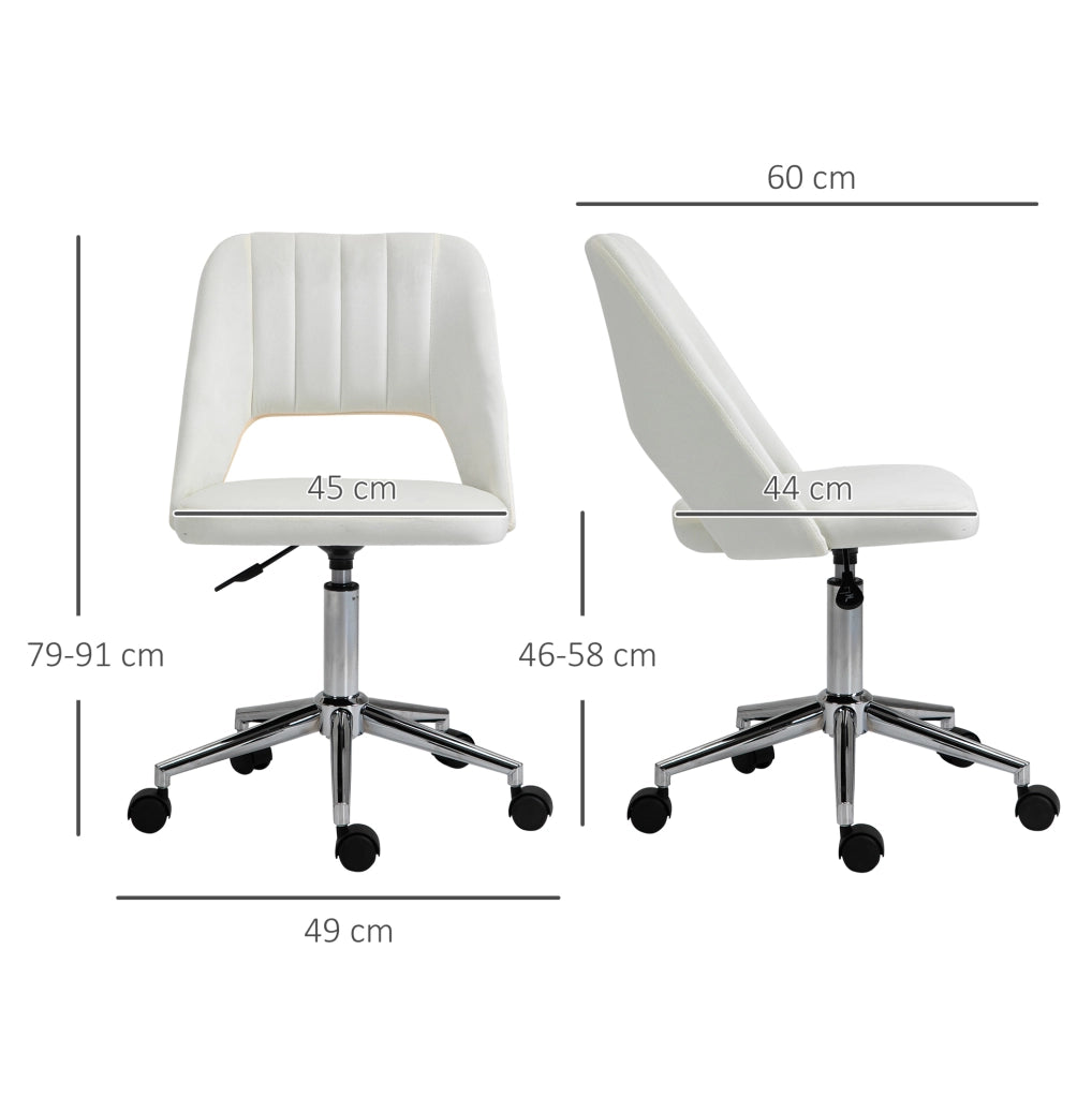 Sedia da ufficio ergonomica beige regolabile