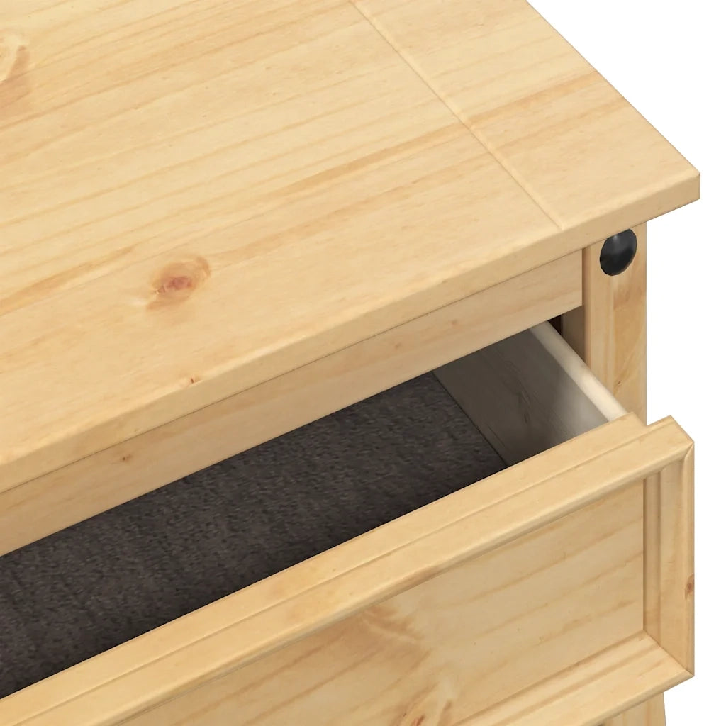 Tavolino Consolle-Tavolino da soggiorno-Tavolo Corona 73x35x73 cm in Legno Massello di Pino