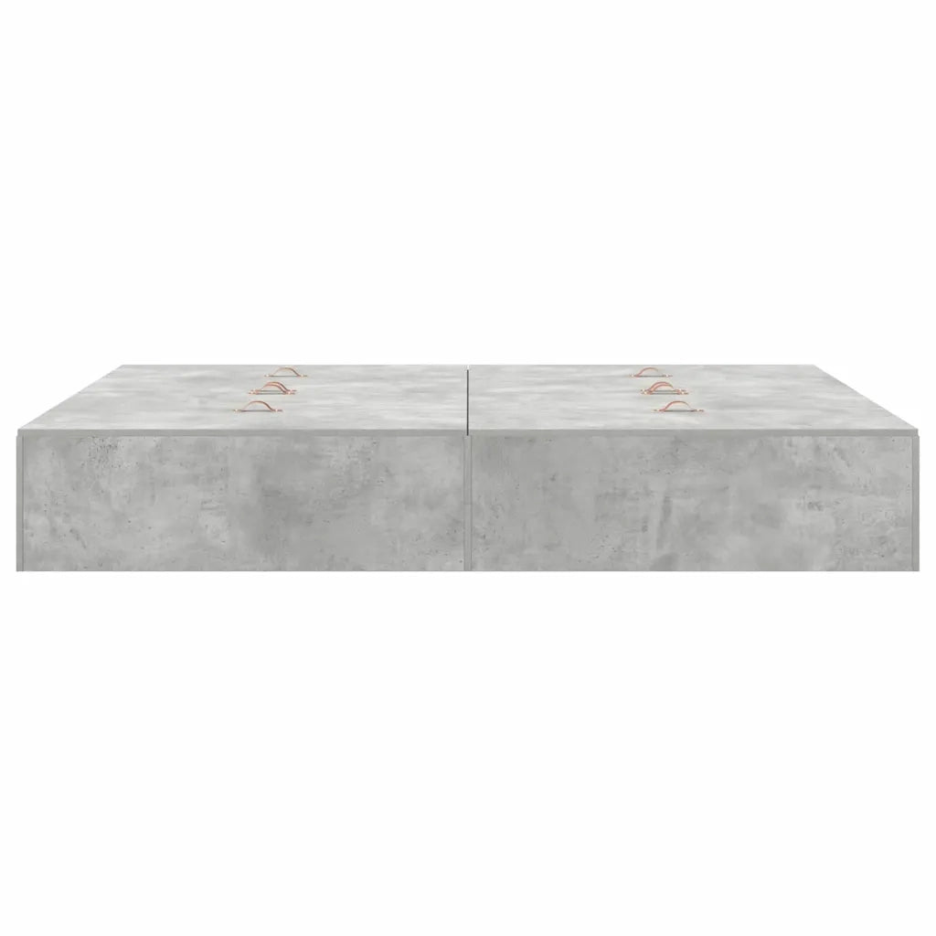 Struttura letto con contenitore Grigio cemento 150 x 200 cm 3335384