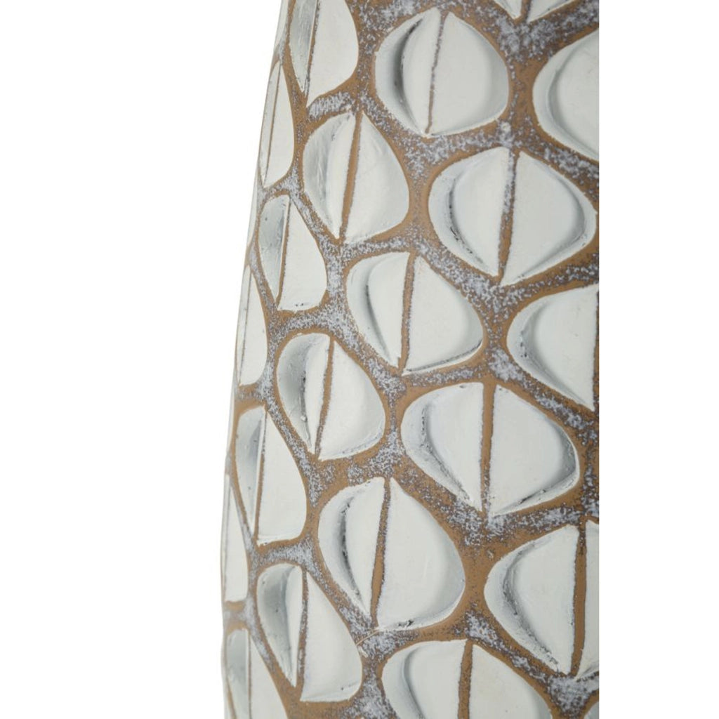 Vaso Decorativo Istanbul, Bianco, Poliresina, 45,5x20x20 cm