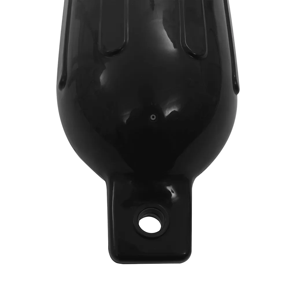 Paraurti per Gommone 4 pz Neri Ø 16x58 cm in PVC 92382