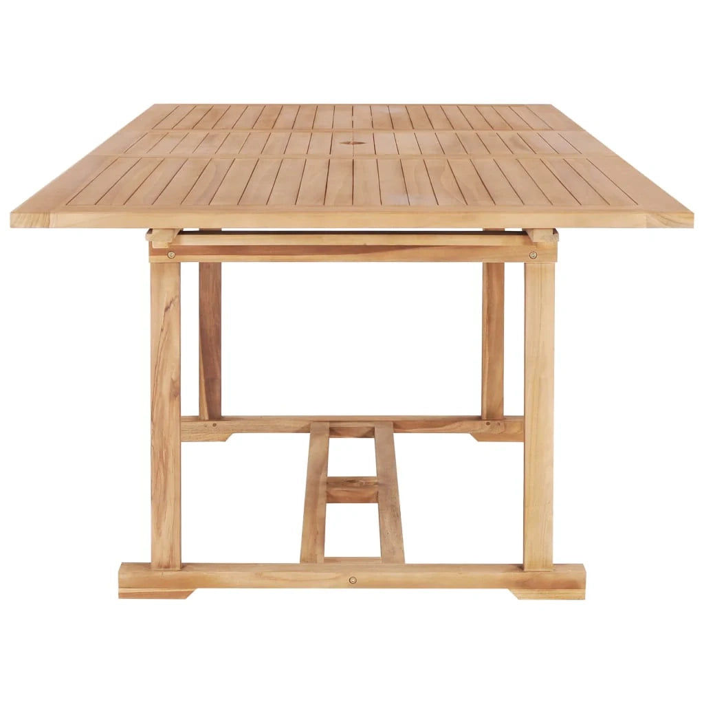 Set da pranzo da esterno 7 pezzi 150-200x100x75 cm teak massello 02_0014510