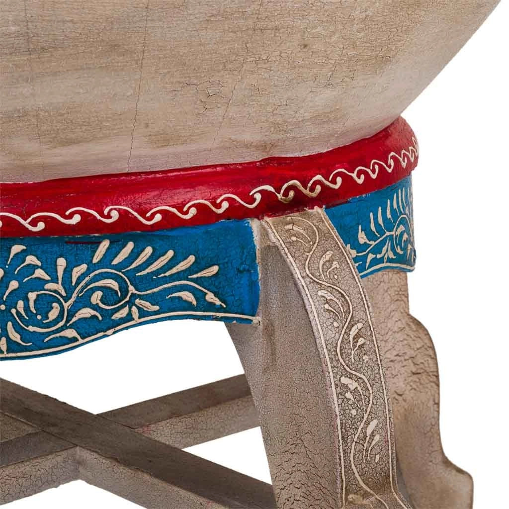 Tamburo in legno multicolore 48x48x44,5h cm