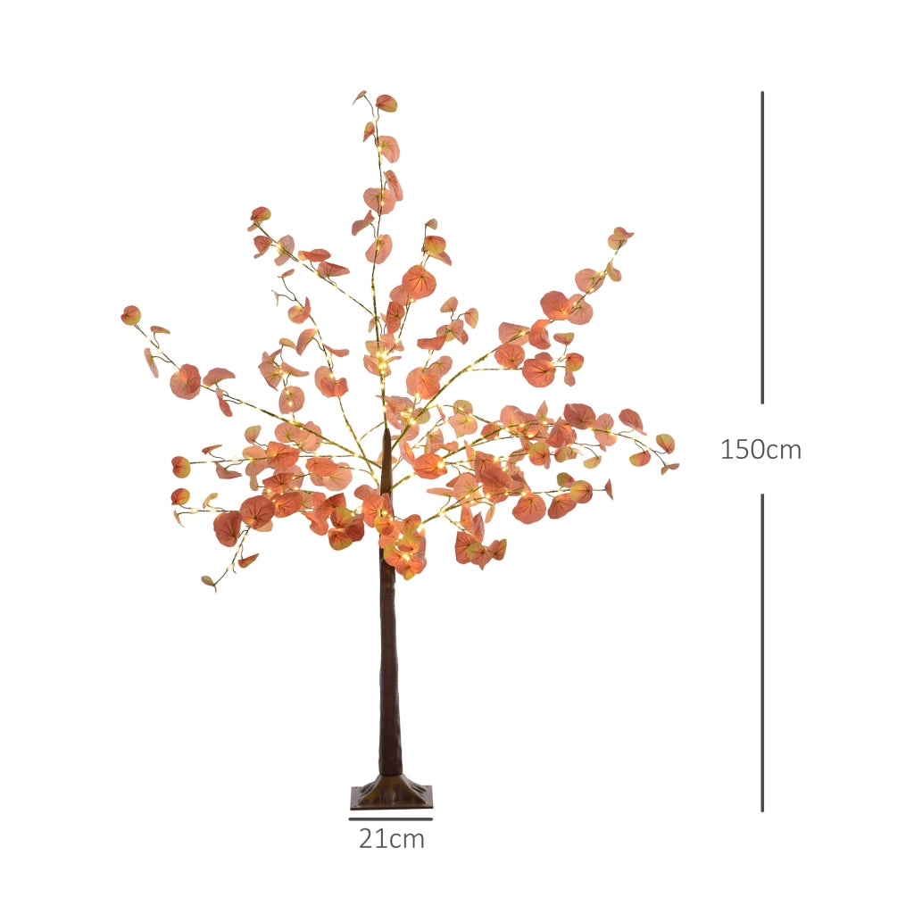 Albero di Luce LED 150 cm 245 Luci ¨C zephmum ¨C Arancione per Interni ed Esterno