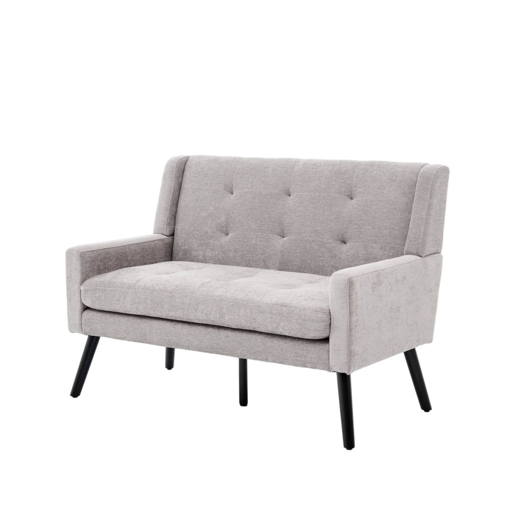 PANCA 2 posti 108,51x66,33x30,22 cm Grigio chiaro in tessuto