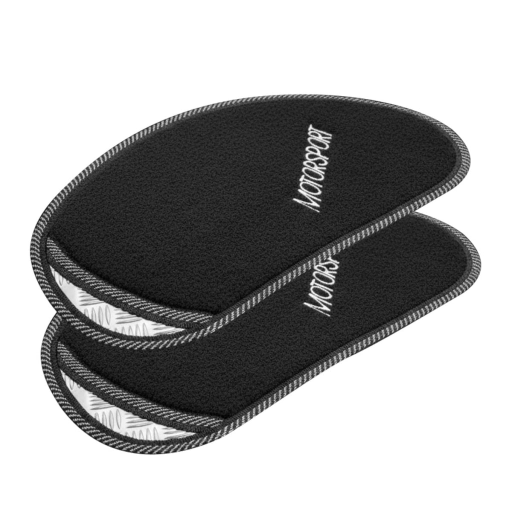 Set di tappetini per auto universali 4 pezzi in PVC floccato 42×57cm Nero Avizar