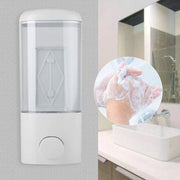 Dispensatore di sapone a muro 400 ml - Dispensatore di sapone manuale - Dispensatore di gel doccia - Dispensatore di shampoo - Materiale plastico - Progetto sostenibile - Dispensatore di lozione